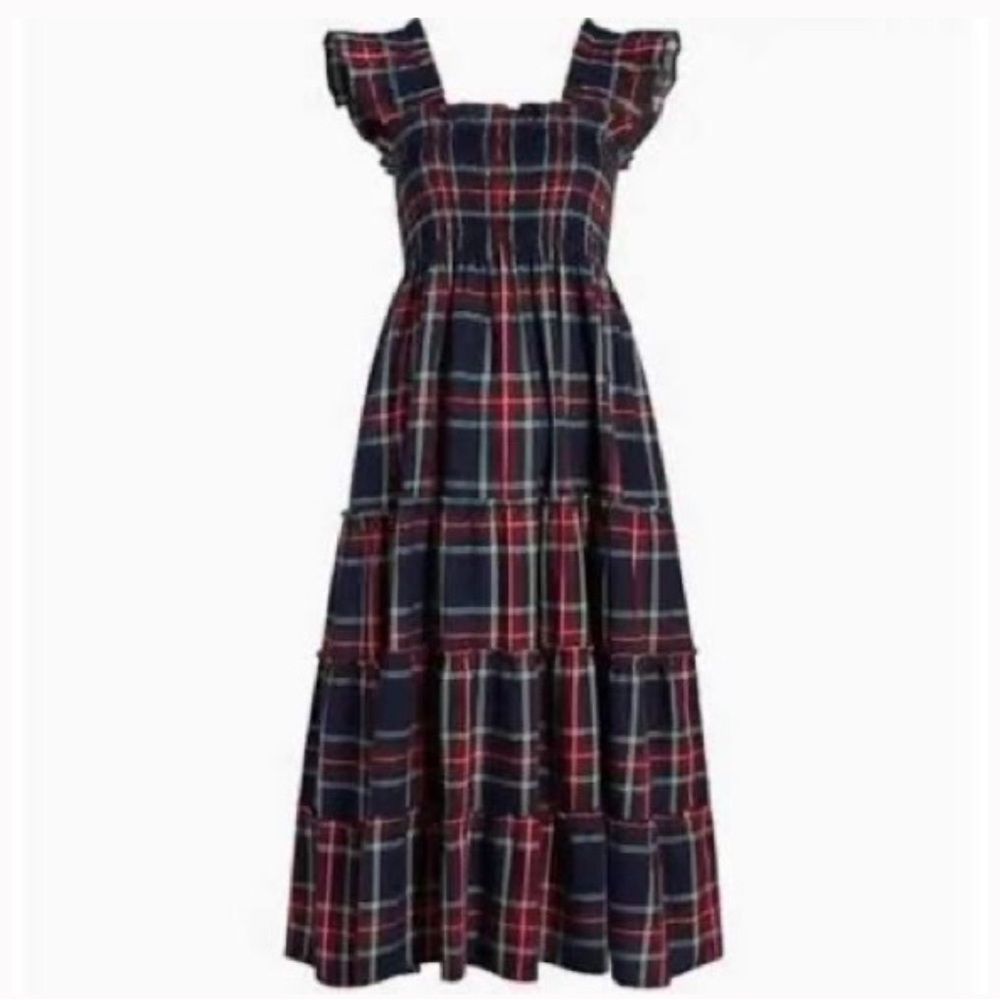 Hill House Ellie Nap Dress Blue Tartan XS